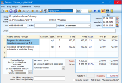 Program Asystent - wystawianie faktur